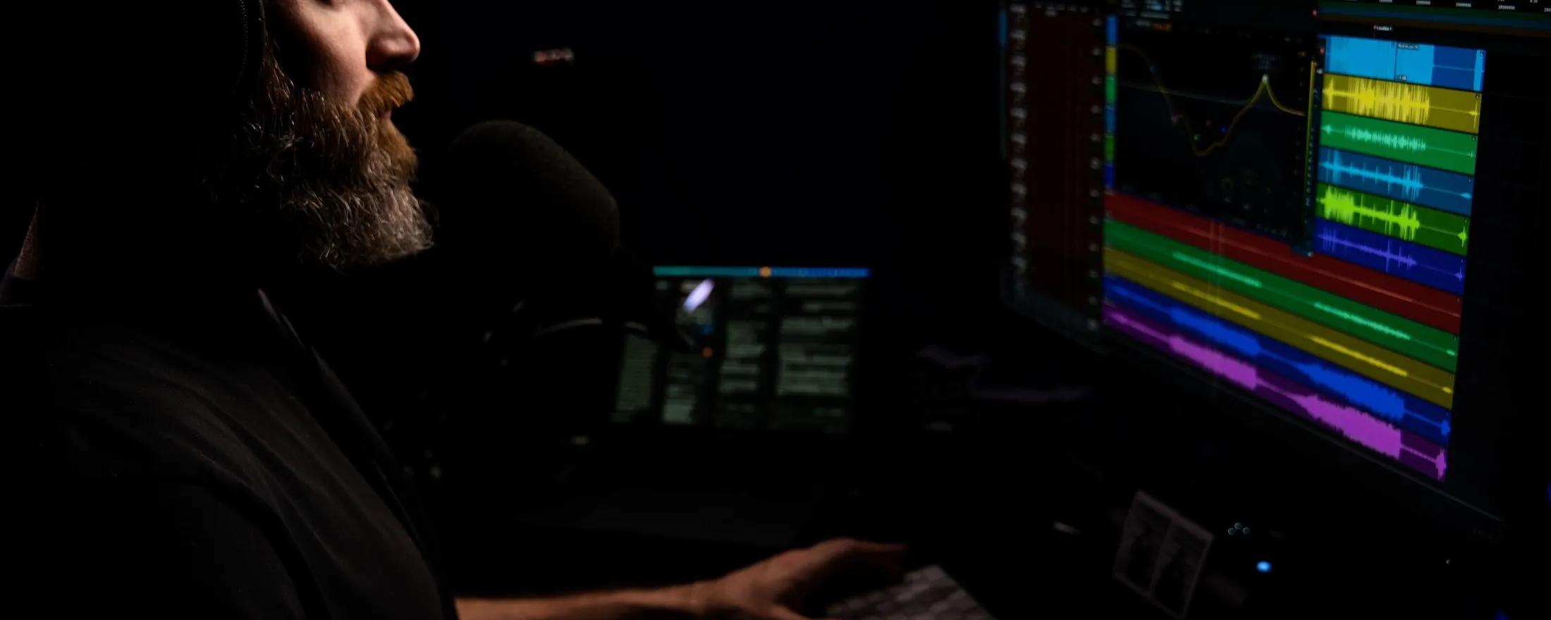 David Glenn at the mix position
